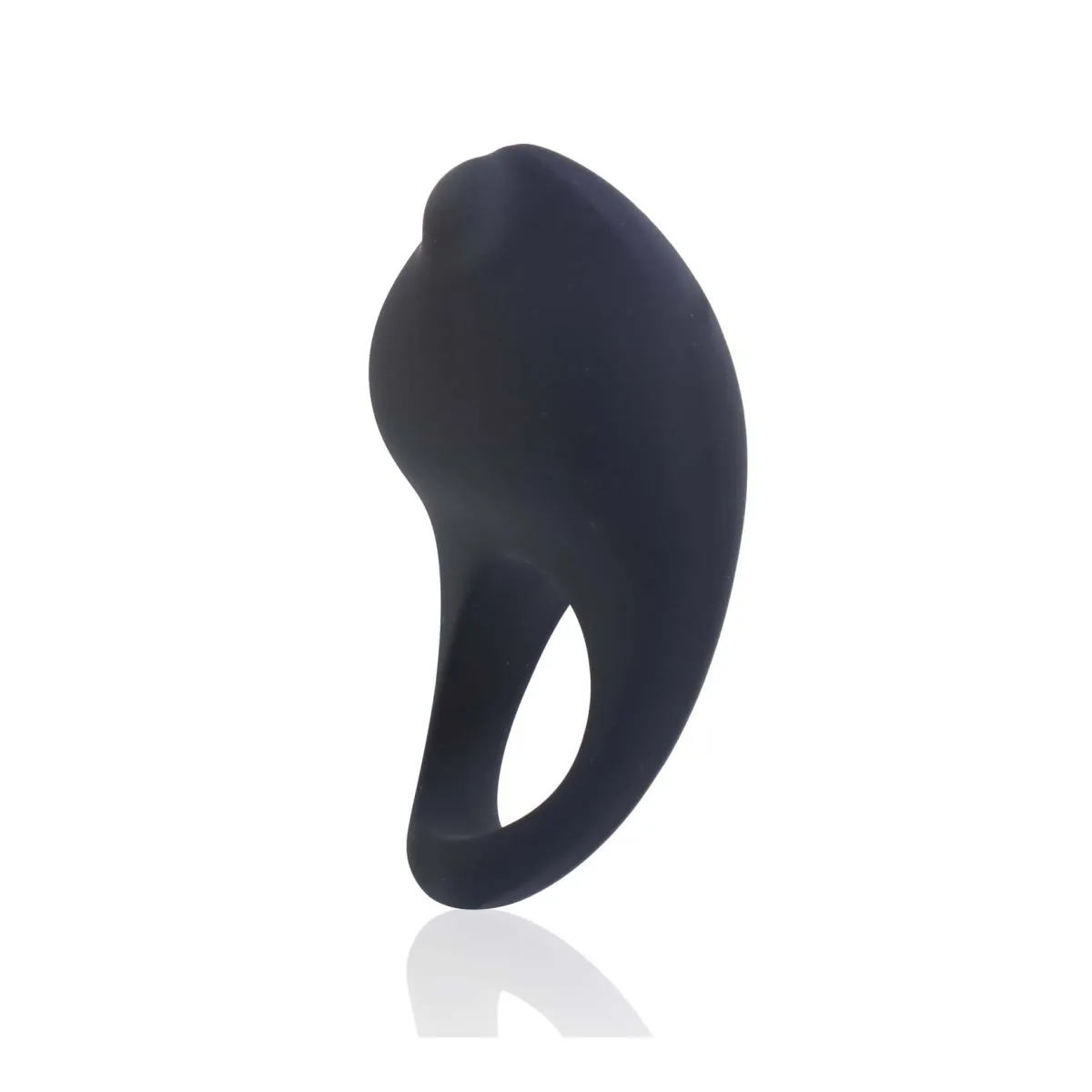 Roq Rechargeable Ring - Just Black - black vibrating cock ring - product image 2
