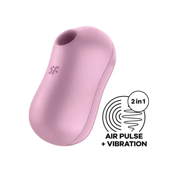 Satisfyer Cotton Candy - Air Pulse Stimulator Plus Vibrator - Lilac - view 3