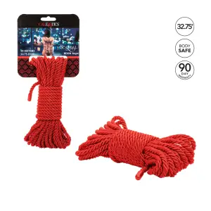 Scandal BDSM Rope 32.75ft/ 10m - Red 12 Scandal BDSM Rope 32.75ft/ 10m - Red bondage rope - product detail