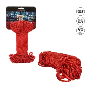 Scandal BDSM Rope 98.5ft/ 30m - Red 11 Scandal BDSM Rope 98.5ft/ 30m - Red bondage rope - product detail