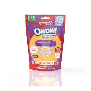Screaming O 4b - Owow Super Powered Vibrating Ring - Grape - vibrating cock ring - product image 4