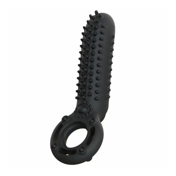 Rechargeable O Yeah Silicone - Black - silicone vibrating cock ring - product image 3