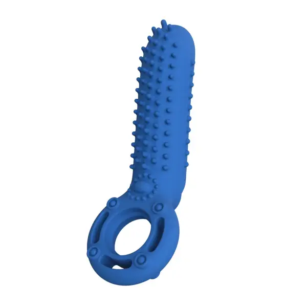 Rechargeable O Yeah Silicone - Blue - vibrating penis ring - product image 3