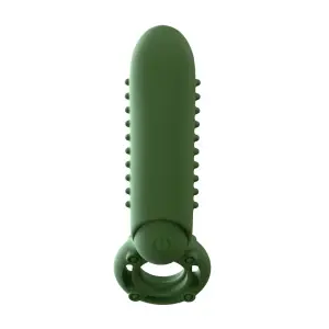 Rechargeable O Yeah Silicone - Green - cock ring vibrator - product image 3