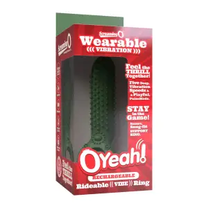 Rechargeable O Yeah Silicone - Green - cock ring vibrator - product image 4