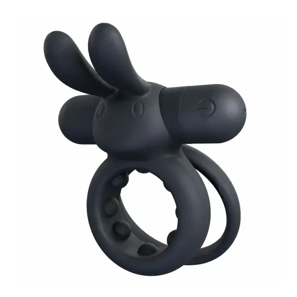 Rechargeable Ohare - Black - rabbit vibrating cock ring - product image 3