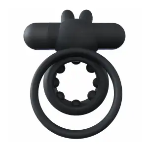 Rechargeable Ohare - Black - rabbit vibrating cock ring - product image 4
