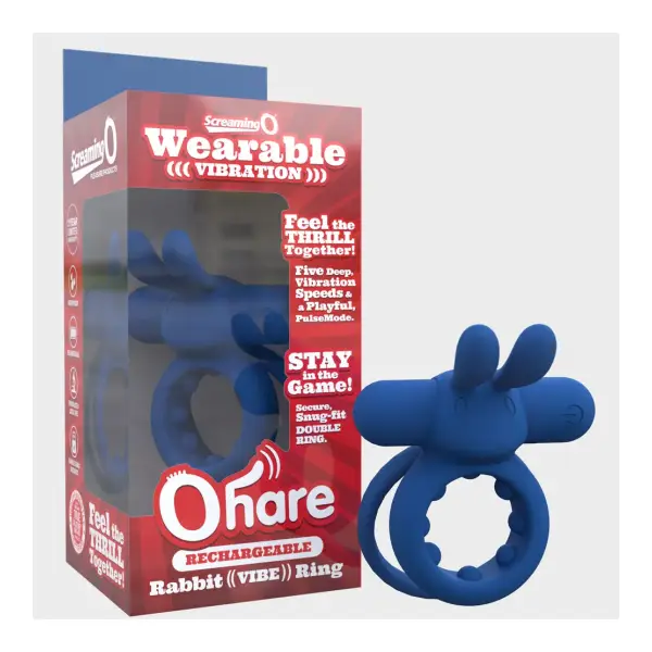 Rechargeable Ohare - Blue - vibrating cock ring - main product image
