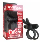Rechargeable Ohare XL - Black - black vibrating cock ring - main product image