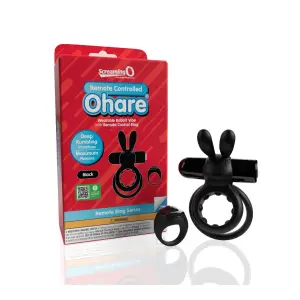 Screaming O Remote Controlled Ohare Vibrating Ring - Black - remote control vibrating cock ring - product image 4