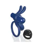 Screaming O Remote Controlled Ohare Vibrating Ring - Blue vibrating cock ring with remote - main image