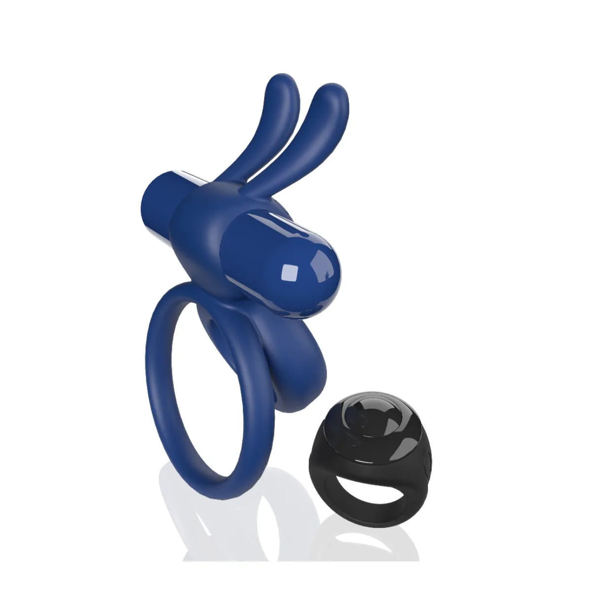 Screaming O Remote Controlled Ohare Vibrating Ring - Blue vibrating cock ring with remote - main image