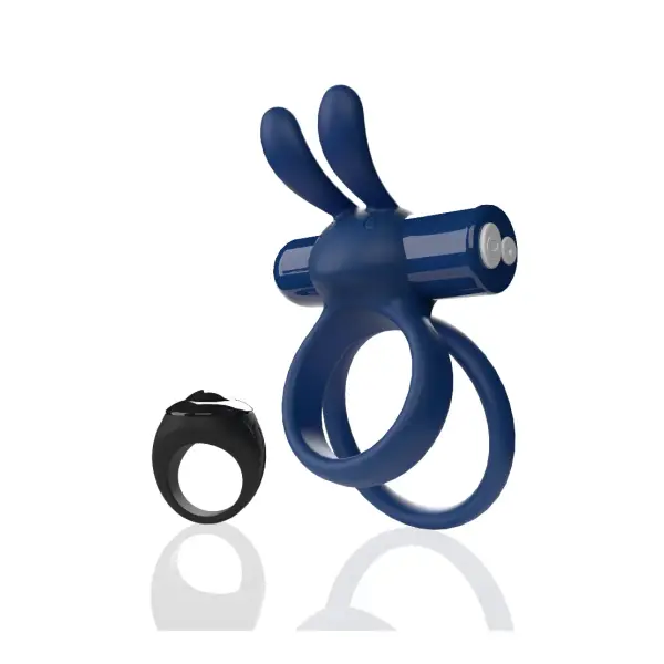 Screaming O Remote Controlled Ohare XL Vibrating Ring - Blue 1 Screaming O Remote Controlled Ohare XL Vibrating Ring - Blue - view 2