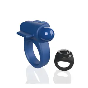 Screaming O Remote Controlled Switch Vibrating Ring - Blue - view 1