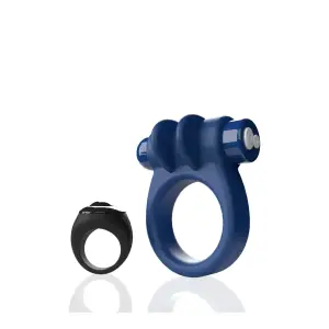 Screaming O Remote Controlled Switch Vibrating Ring - Blue - view 2