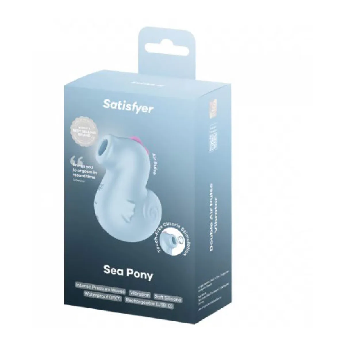 Sea Pony - Baby Blue – flat clit vibrator