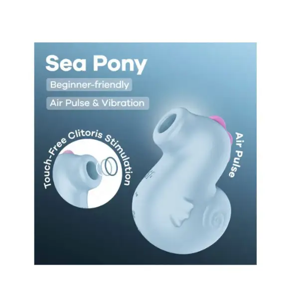 Sea Pony - Baby Blue – flat clit vibrator – view 5