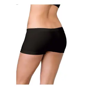 Seamless Boyshorts - Black sexy lingerie panties - main product image
