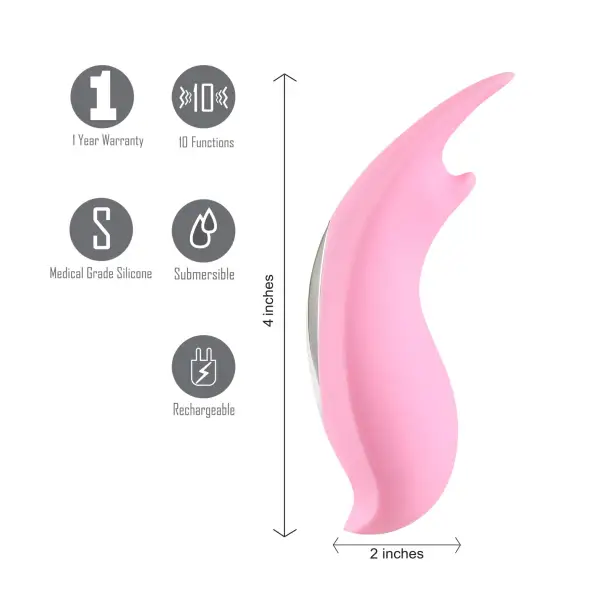 Sera Clitoral Lay-on Bullet Vibrator - Pink - view 7