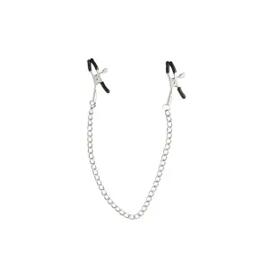 Sex and Mischief Chained Nipple Clamps nipple clamps - alternate angle