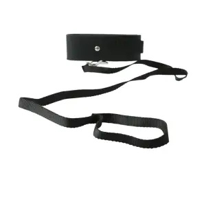 Sex and Mischief Leash and Collar - Black collar and leash set - alternate product angle