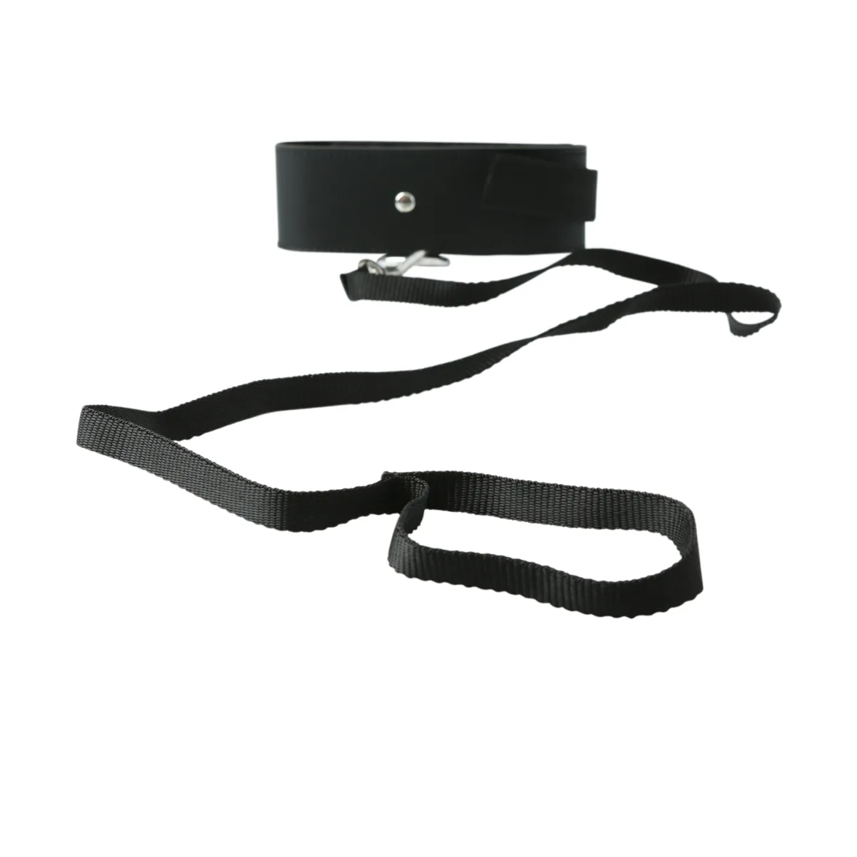 Sex and Mischief Leash and Collar - Black collar and leash set - alternate product angle