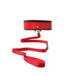 Sex and Mischief Leash and Collar - Red collar and leash set - main product image