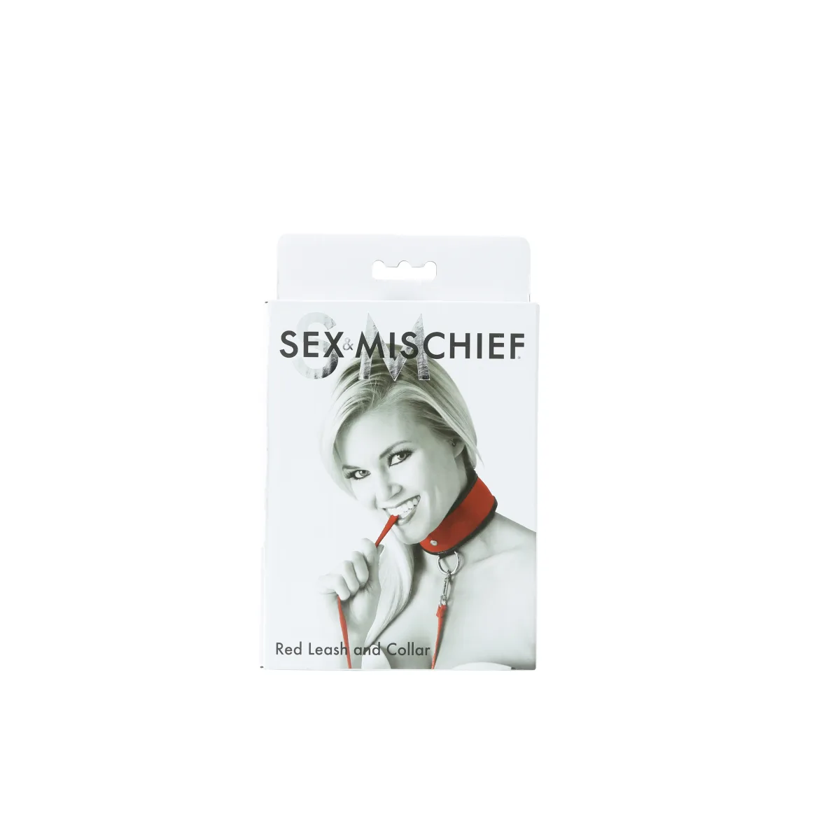 Sex and Mischief Leash and Collar - Red collar and leash set - product detail