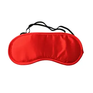 Sex and Mischief Satin Blindfold - Red bondage blindfold - alternate angle