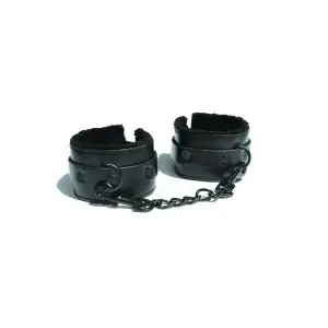 Sex and Mischief Shadow Fur Handcuffs 3 Sex and Mischief Shadow Fur Handcuffs bondage cuffs - alternate angle