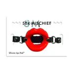 Sex and Mischief Silicone Lips - Red bondage accessory - main product image