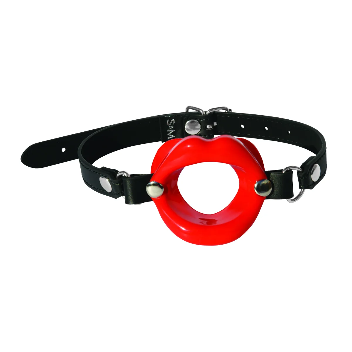 Sex and Mischief Silicone Lips - Red bondage accessory - alternate product angle