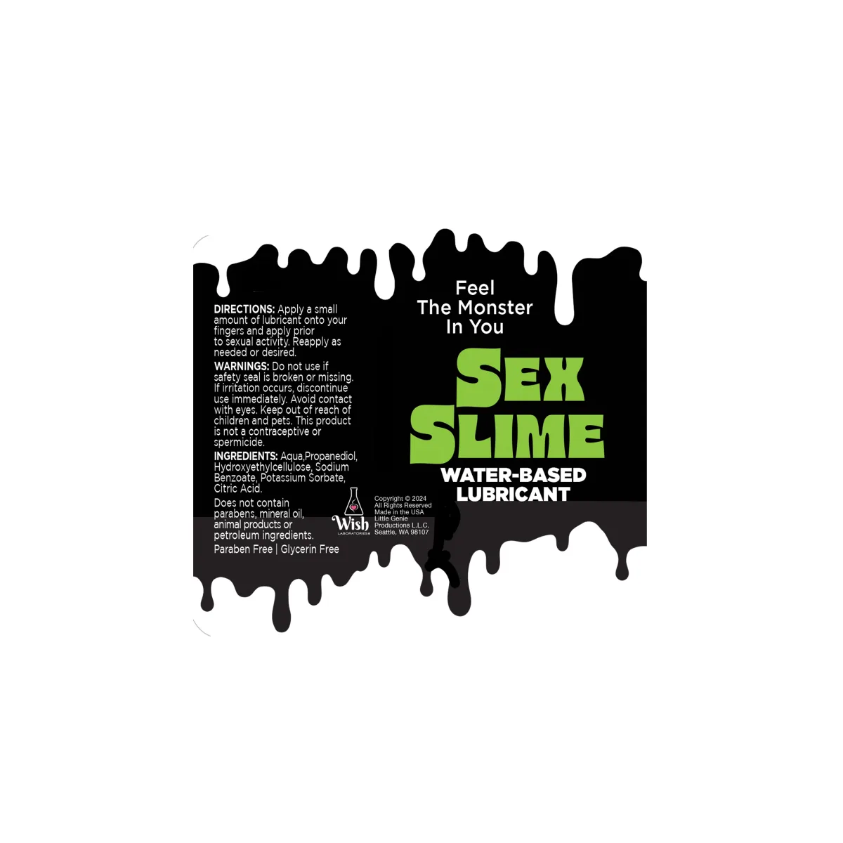 Sex Slime Water-Based Lubricant 2 Oz - Green product image