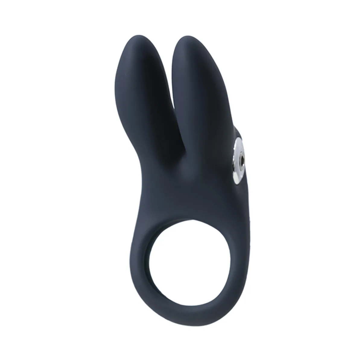 Sexy Bunny Rechargeable Ring - Black Pearl - rabbit vibrating cock ring - product image 2