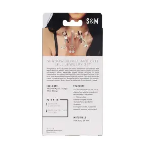 Shadow Bell Nipple and Clit Jewelry Silver nipple clamps / teasers - main product image