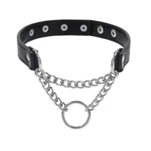 Shadow Day Collar - Black - kinky bondage - product image 3