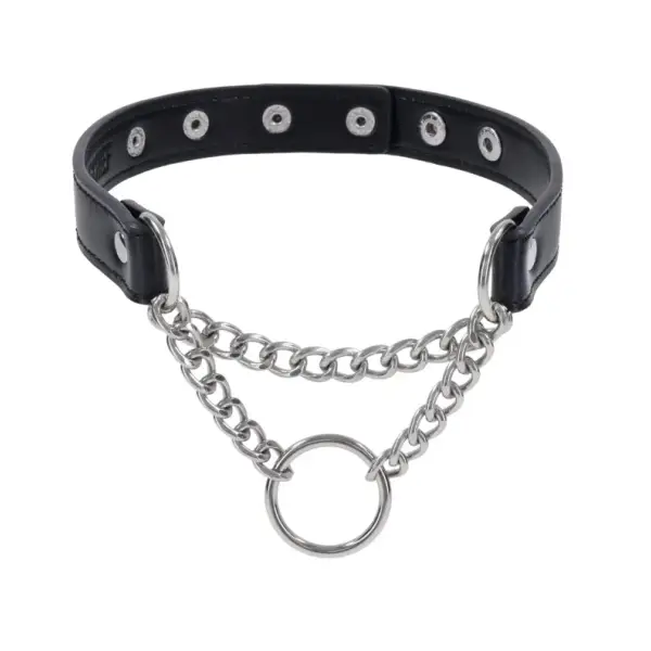 Shadow Day Collar - Black - kinky bondage - product image 3