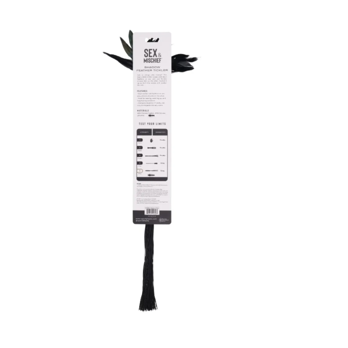 Shadow Feather Tickler - Black feather tickler - product detail
