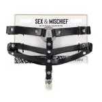 Shadow Garters - Black sexy garter lingerie - main product image