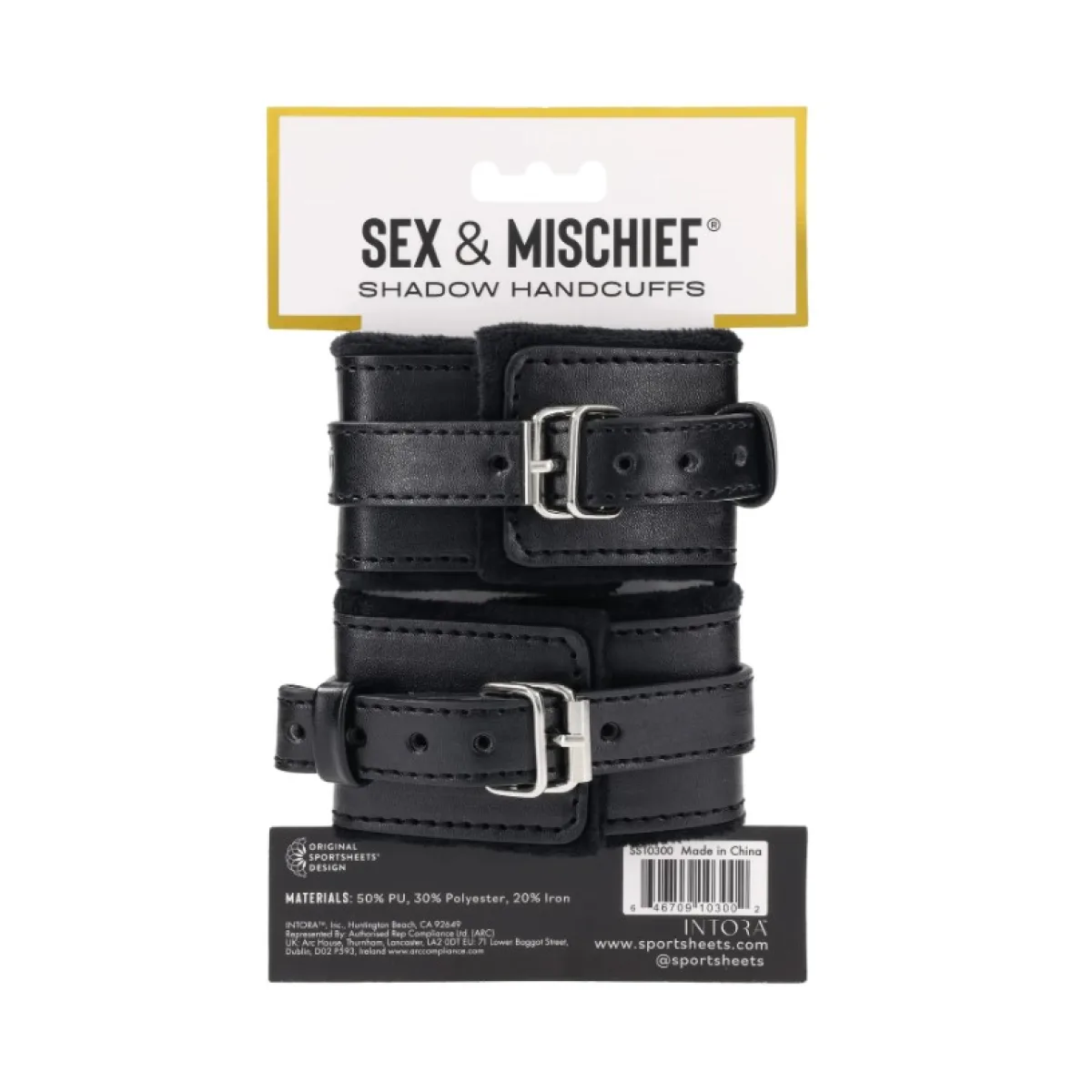 Shadow Handcuffs - Black bondage cuffs - main image