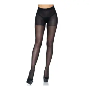 Sheer Open Butt Crotchless Pantyhose - One Size - Black 7 Sheer Open Butt Crotchless Pantyhose - One Size - Black crotchless lingerie - main product image