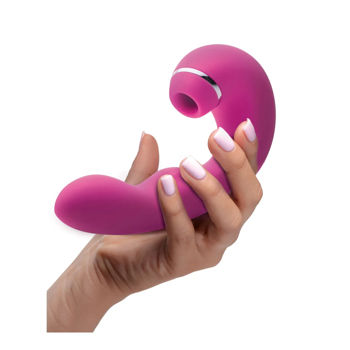 Shegasm 5 Star 10x Tapping G-Spot Vibe With Suction - Pink - view 2