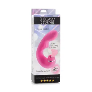 Shegasm 5 Star 10x Tapping G-Spot Vibe With Suction - Pink 12 Shegasm 5 Star 10x Tapping G-Spot Vibe With Suction - Pink - view 6