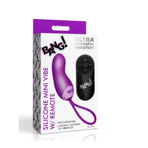 Silicone Mini Vibe With Remote - Purple - view 1