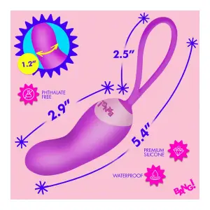 Silicone Mini Vibe With Remote - Purple - view 3