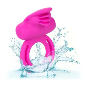 Silicone Rechargeable Dual Clit Flicker Enhancer - rechargeable vibrating cock ring - product image 3