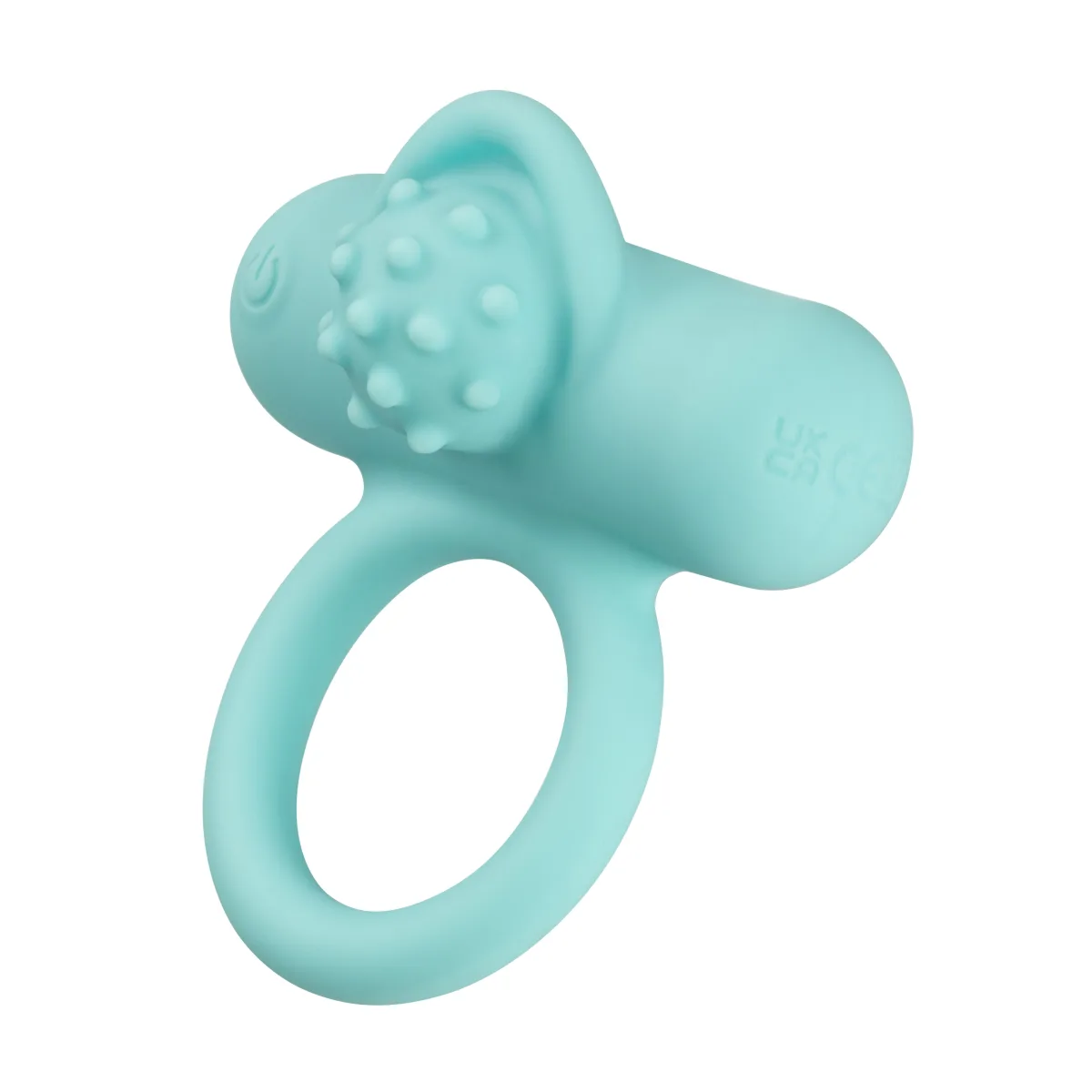 Silicone Rechargeable Nubby Lover's Delight - Blue best cock ring - main image