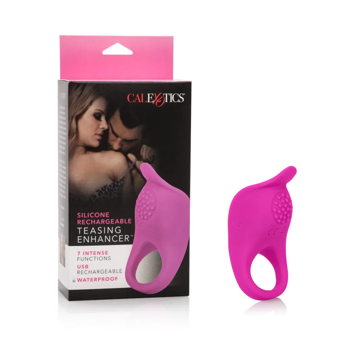 Silicone Rechargeable Teasing Enhancer best vibrating cock ring - alternate angle