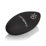 Silicone Remote Rechargeable Egg - Black - remote controlled vibrators - main product image