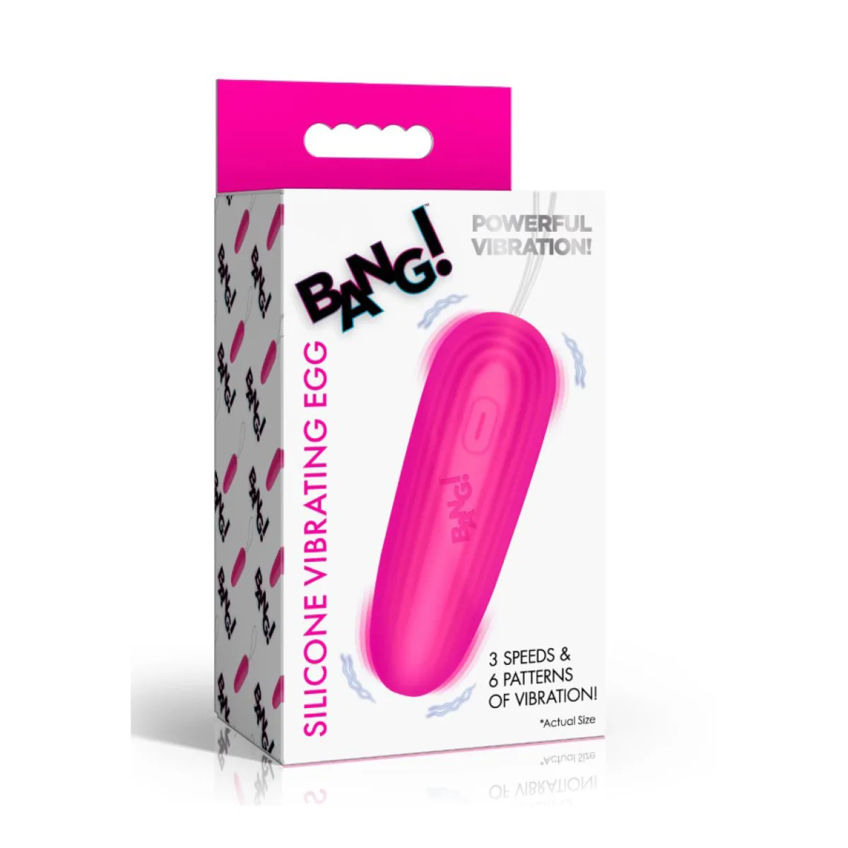 Silicone Vibrating Egg - Pink - view 1